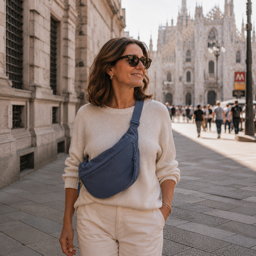 MARA | BORSA A SPALLA BLU