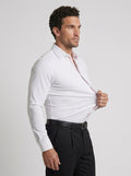Camisa elástica anti-arrugas