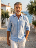 SEON | CAMICIA A MANICHE LUNGHE IN LINO