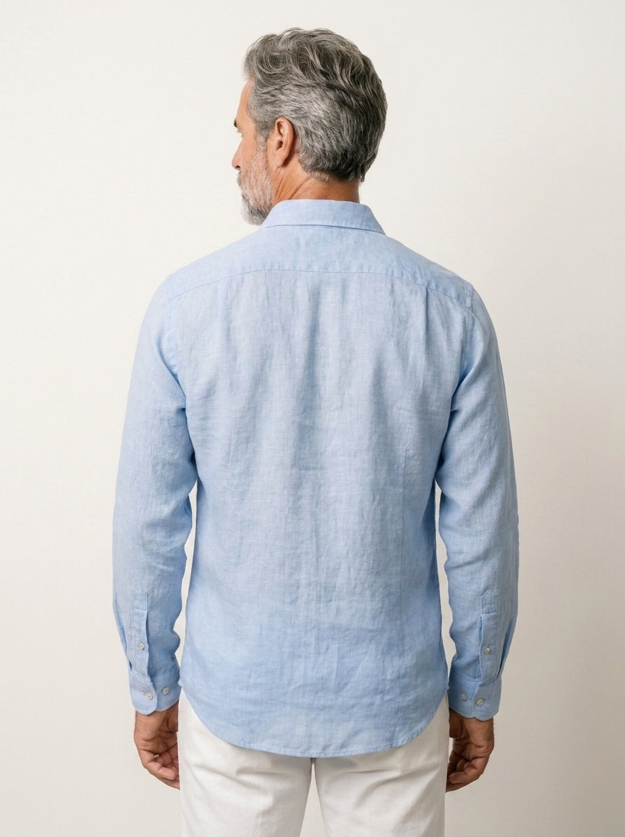 SEON | CAMICIA A MANICHE LUNGHE IN LINO