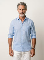 SEON | CAMICIA A MANICHE LUNGHE IN LINO