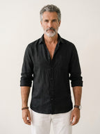 SEON | CAMICIA A MANICHE LUNGHE IN LINO