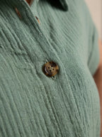 VESTIDO CAMISERO | LISO VERDE