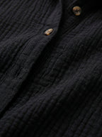 VESTIDO CAMISERO | LISO NEGRO