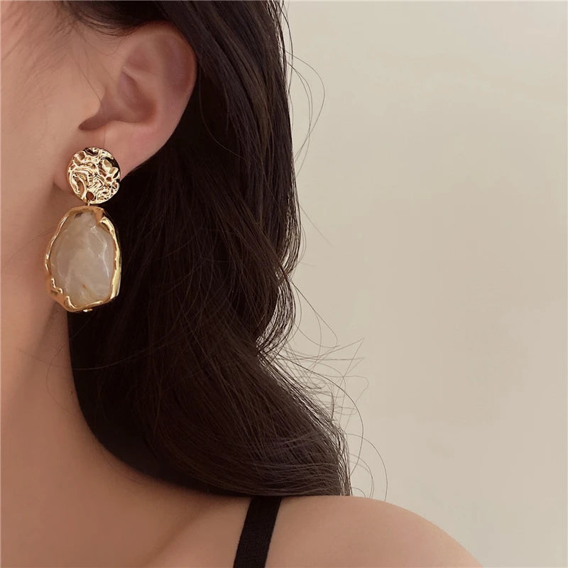 PENDIENTES CON PIEDRA