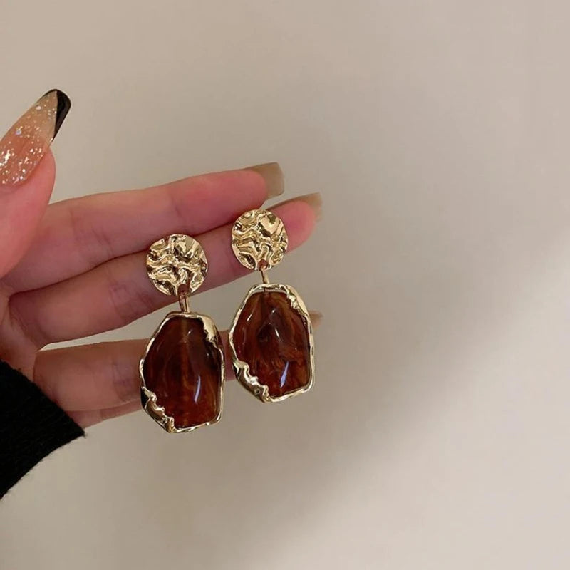 PENDIENTES CON PIEDRA