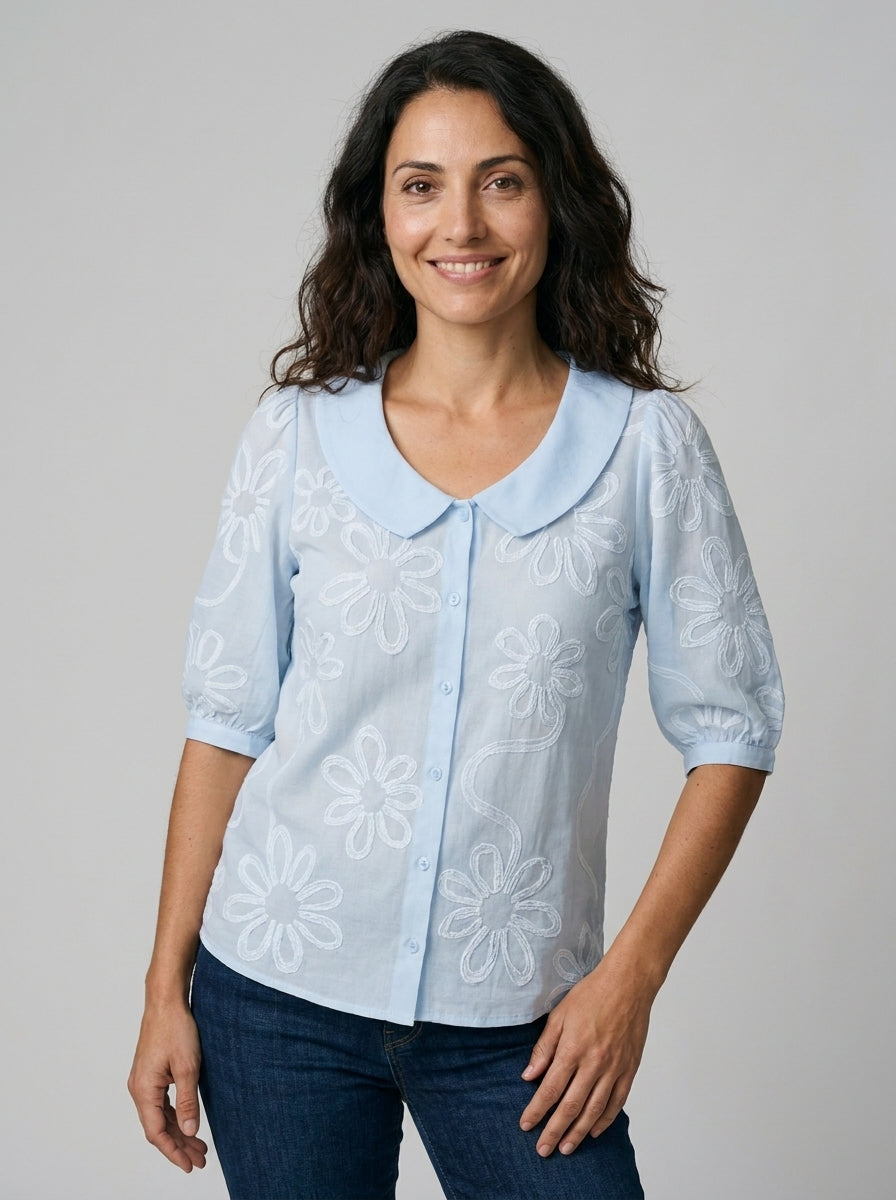 MARGARITA | CAMISA CON ESTAMPADO DE FLOR
