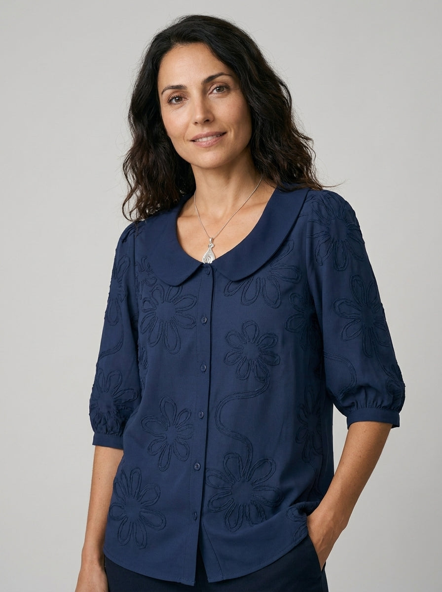 MARGARITA | CAMISA CON ESTAMPADO DE FLOR