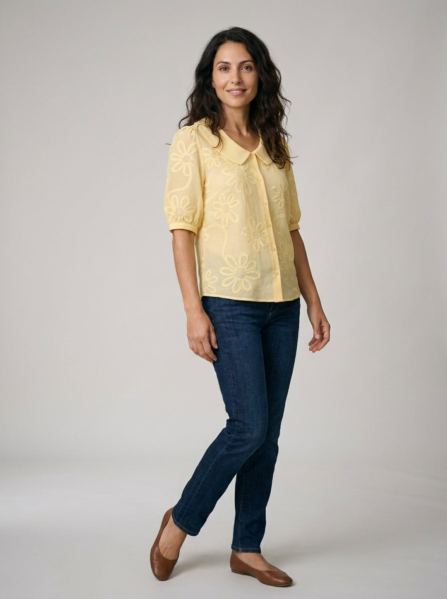 MARGARITA | CAMISA CON ESTAMPADO DE FLOR